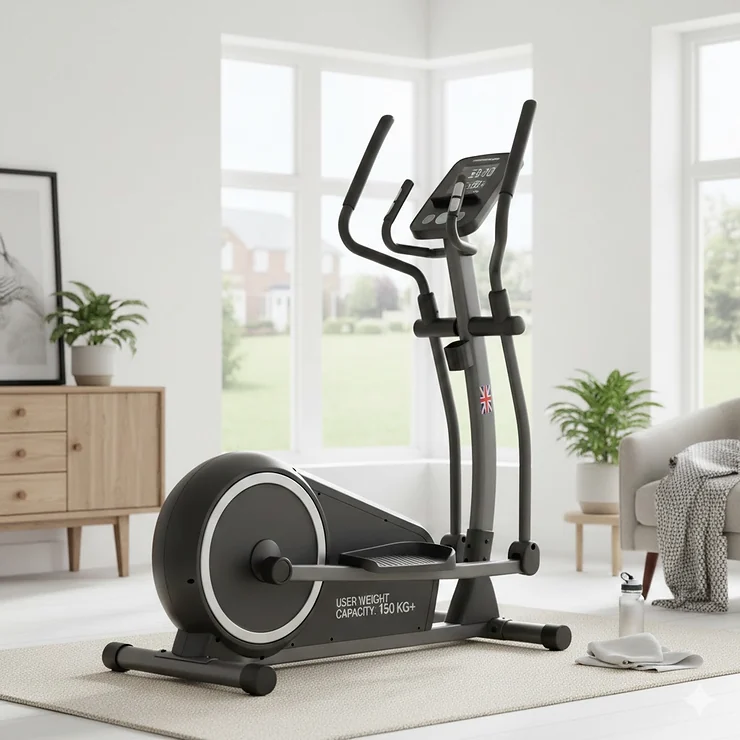 High-quality rear drive cross trainer for heavy users featuring a robust steel frame for home workouts. rear drive cross trainer for heavy users