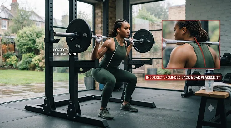 Comparison of power cages, half racks, and folding squat racks to help beginners choose the right equipment for a British garage or spare room gym. squat rack for beginners