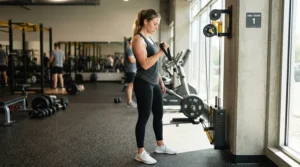 Beginner using an affordable cable machine under £500 for arm exercises